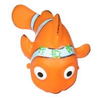 Custom made printed logo promotional soft pvc vinyl fish style toy