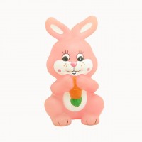 Custom rubber bath toys float baby shower rubber rabbit animal toys Soft Vinyl toys for kids