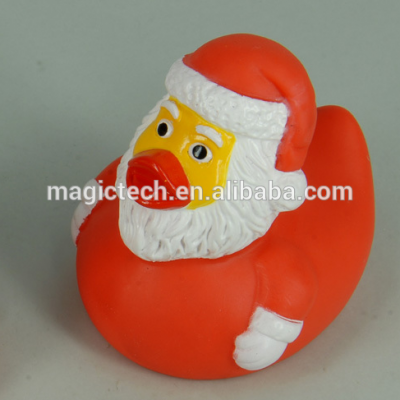 China Manufacture new plastic christmas ducky in USA&Europe,merry christmas plastic toys,Xmas customized ducky