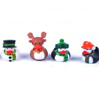 santa christmas decoration ducks