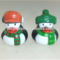 Festival Gift Christmas Decoration toy OEM Rubber cute shape Duck