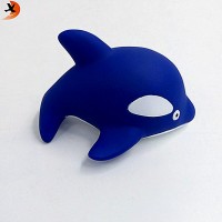 China manufacturer factory direct supply rubber bath toy custom Dolphin shape toy